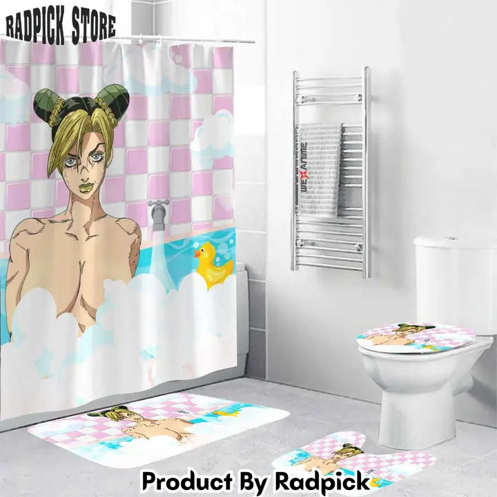 Jojos bizarre adventure jolyne kujo anime girls in bathtub combo bathroom set   rp0202556